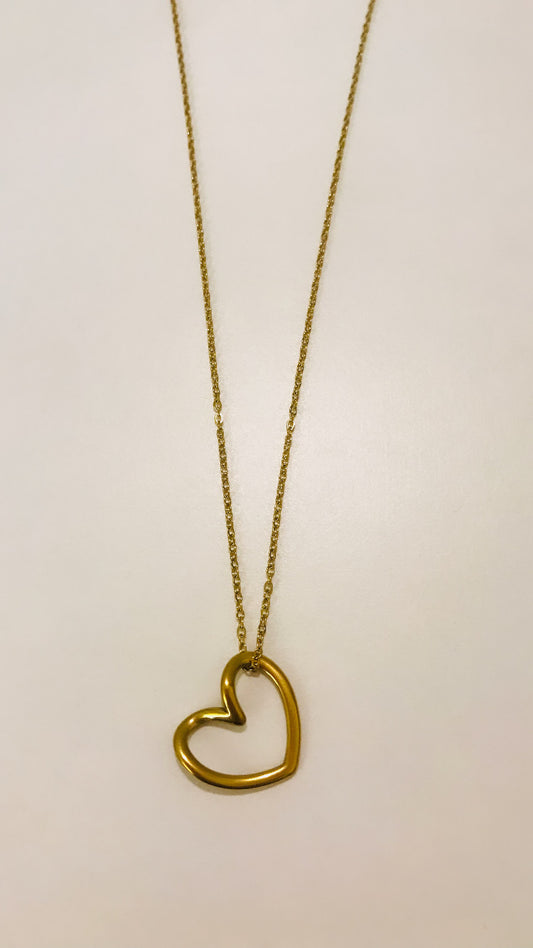 Collier Coeur uni