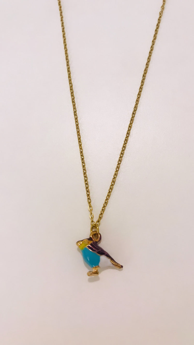 Collier Quetzal Bleu