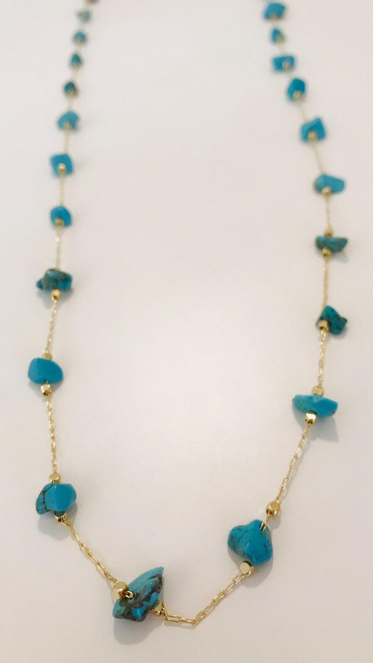 Collier long Turquoise