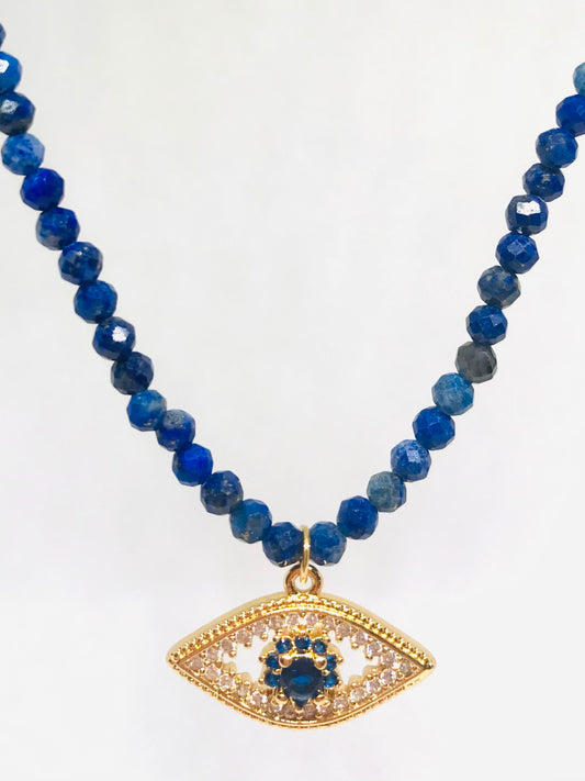 Collier Œil Lapis-lazuli